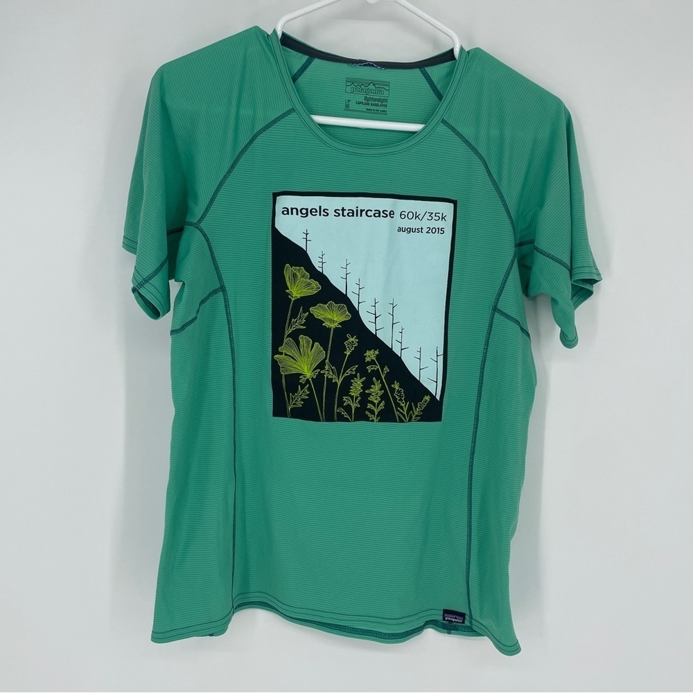 Patagonia Capilene Baselayer Short Sleeve Top M Lightweight Angels Staircase